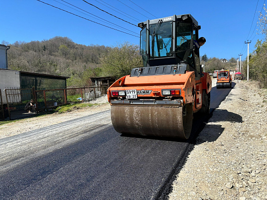 В Сочи завершен ремонт дороги в село Ермоловка